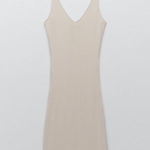 Neutral zara dress